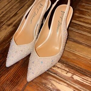 Betsey Johnson Clark Pearl Slingback Heels
